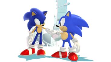 Sonic New And Old Fist Bump