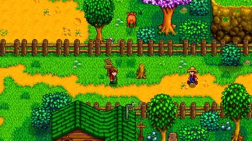 Stardew Valley Farmer Walking To Another Farmer Happy