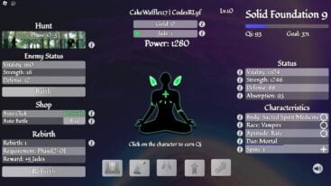 Eternal Soul 2 Stats Screen