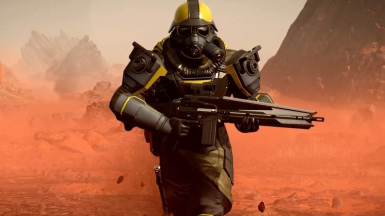 Helldivers 2 Arma para correr