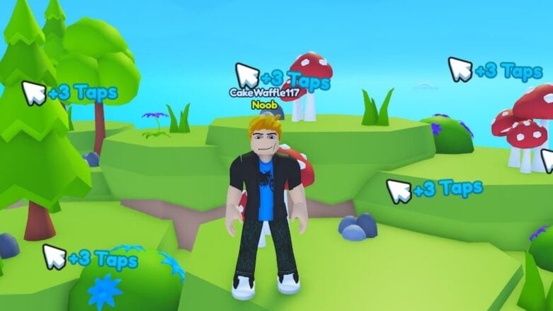 Roblox Emerald Tappers X Standing Near Grass Trees Mushrooms