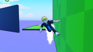 Roblox Wallrun Obby Wallrunning On A Green Checkered Wall