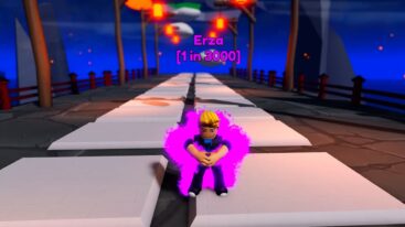 Roblox Anime Rng Battlegrounds Avatar Encased In A Pink Purple Aura Called Erza