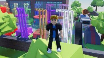 Roblox Smoothe Factory Tycoon Standing On A Tree Overlooking Smoothie Factory