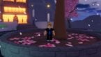 Roblox Ugc Rng Standing Next To A Pink Blossom Tree