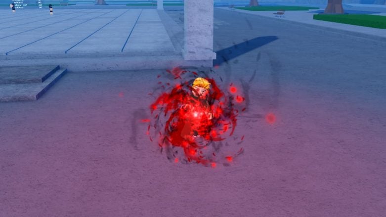 Roblox Anime Battlegrounds Using A Move With A Red Aura