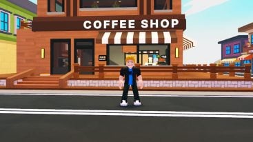 Roblox Coffee Shop Tycoon Standing Outside Brick Coffee Shop