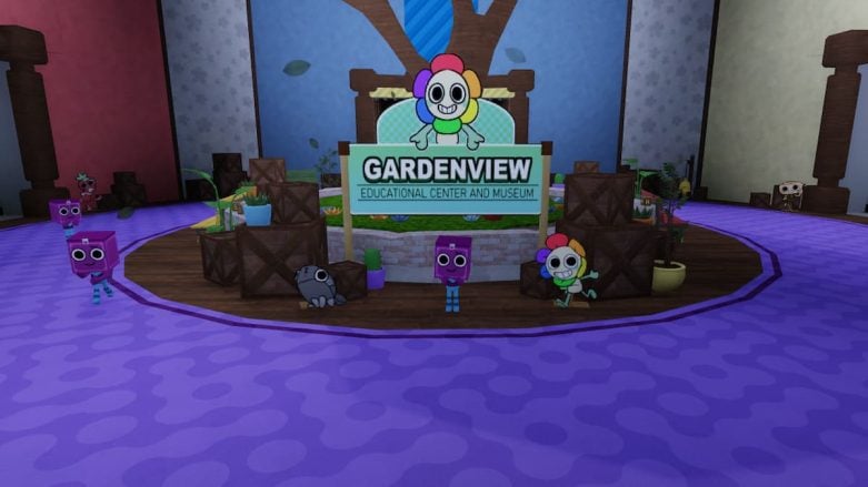 Roblox Dandys World Standing Infront Of Gardenview Sign