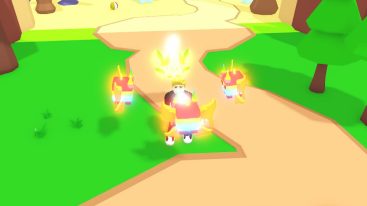 Roblox Pet Pals 2 Surrounding By Golden Pets On Grass