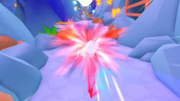 Roblox Pitch A Pet Simulator A Pet Flying Through Air With A Red Aura