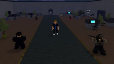 Roblox Spy Agency Tycoon Standing In Front Of Guards