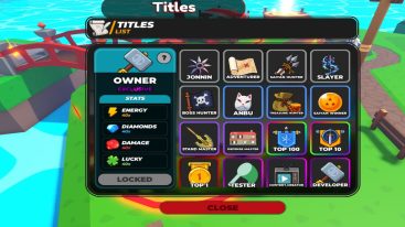 Anime Heroes Simulator Titles
