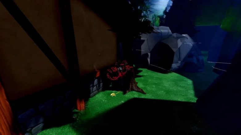 Roblox Anime Last Stand Escanor Prides Divine Axe On The Floor Near A Tree