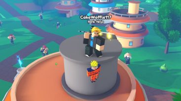 Roblox Anime Weapon Fighting Standing On Building Holding Two Handed Sword