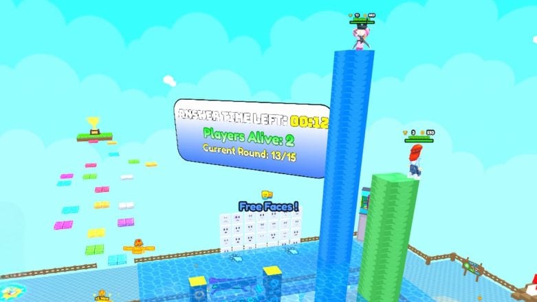Roblox Guess The Music Watching Water Rise On A Green And Blue Block Tower
