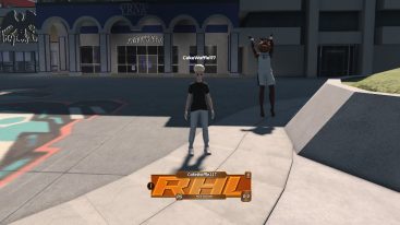 Roblox Realistic Basketball Standing Next To A Bunny Mascot