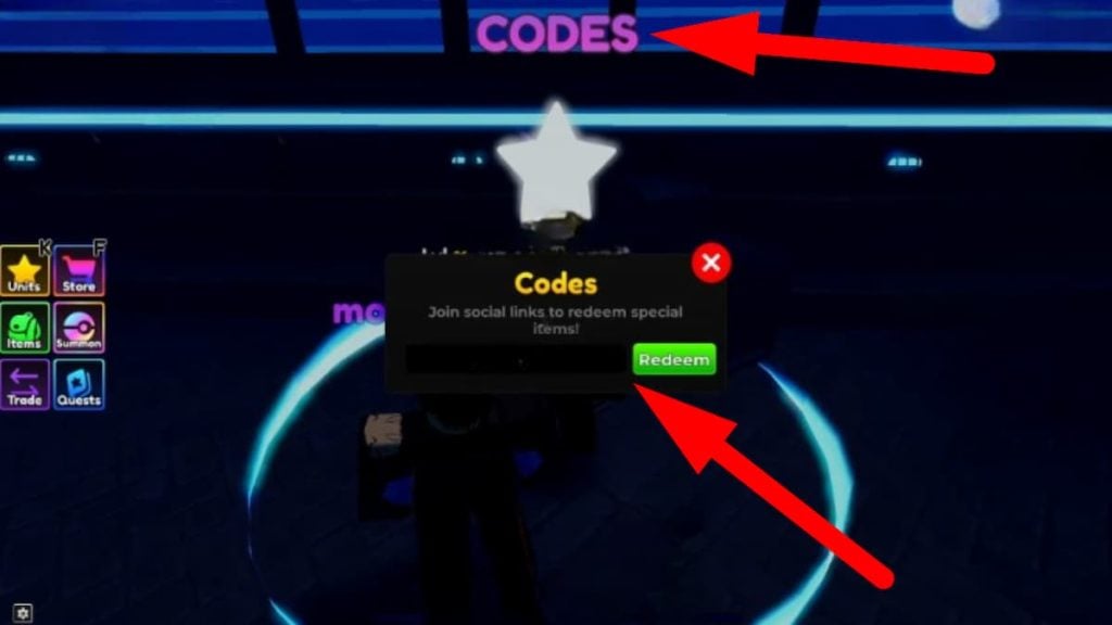 Roblox How To Redeem Codes In Anime Odyssey Roblox