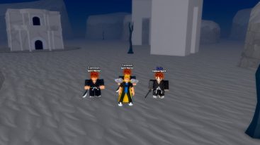 Roblox Anime Ascensions Simulator Standing In Grey World Dust Dead Tree White Buildings