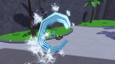 Roblox Eternal Battlegrounds A Character Spinning Unleash Water