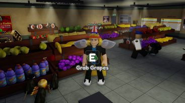Roblox Rob The Place Standing Near Grapes And Bananas