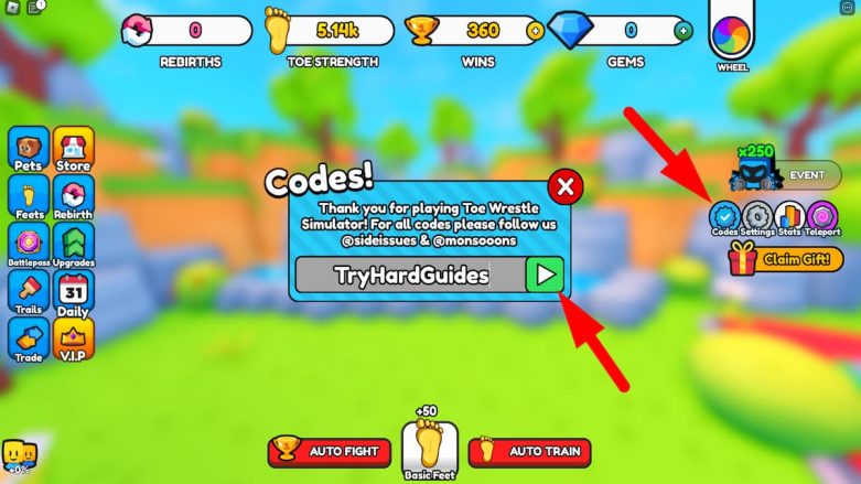 Feet Simulator Codes [New] (July 2026) - Try Hard Guides