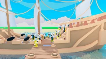 Roblox Clone Simulator Tons Of Clone On A Wooden Pirate Ship