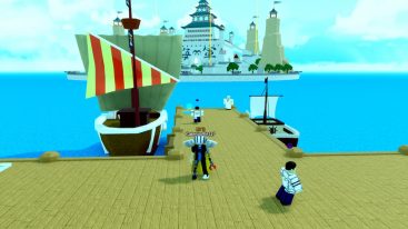 Roblox Piece Fruit X Tycoon Standing On Pier With Two Ships