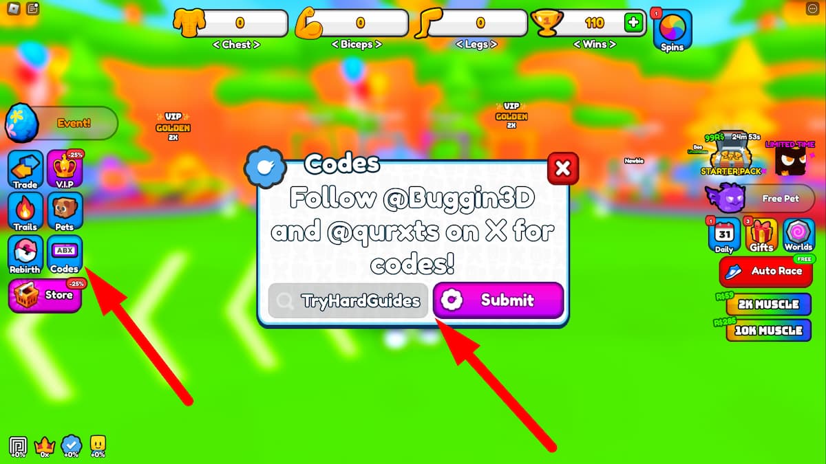 Get Strong and Race Codes (June 2026) - Try Hard Guides