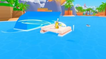 Roblox Build A Boat Simulator Sailing On Raft Small Tidal Wave