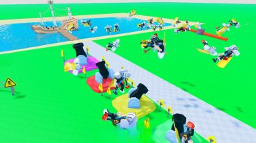 Roblox Clone Frenzy Clones Ragdolling In The Air