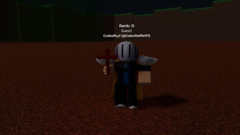 Roblox Crucifix Test Holding A Brown Crucifix