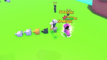Roblox Pet Army Bonking A Tier 3 Enemy With A Hammer