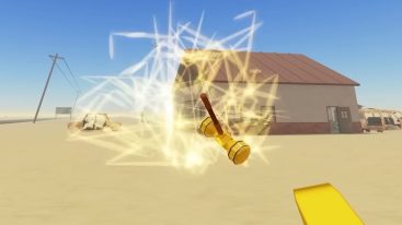 Roblox A Dusty Trip Throwing Golden Hammer Electricty
