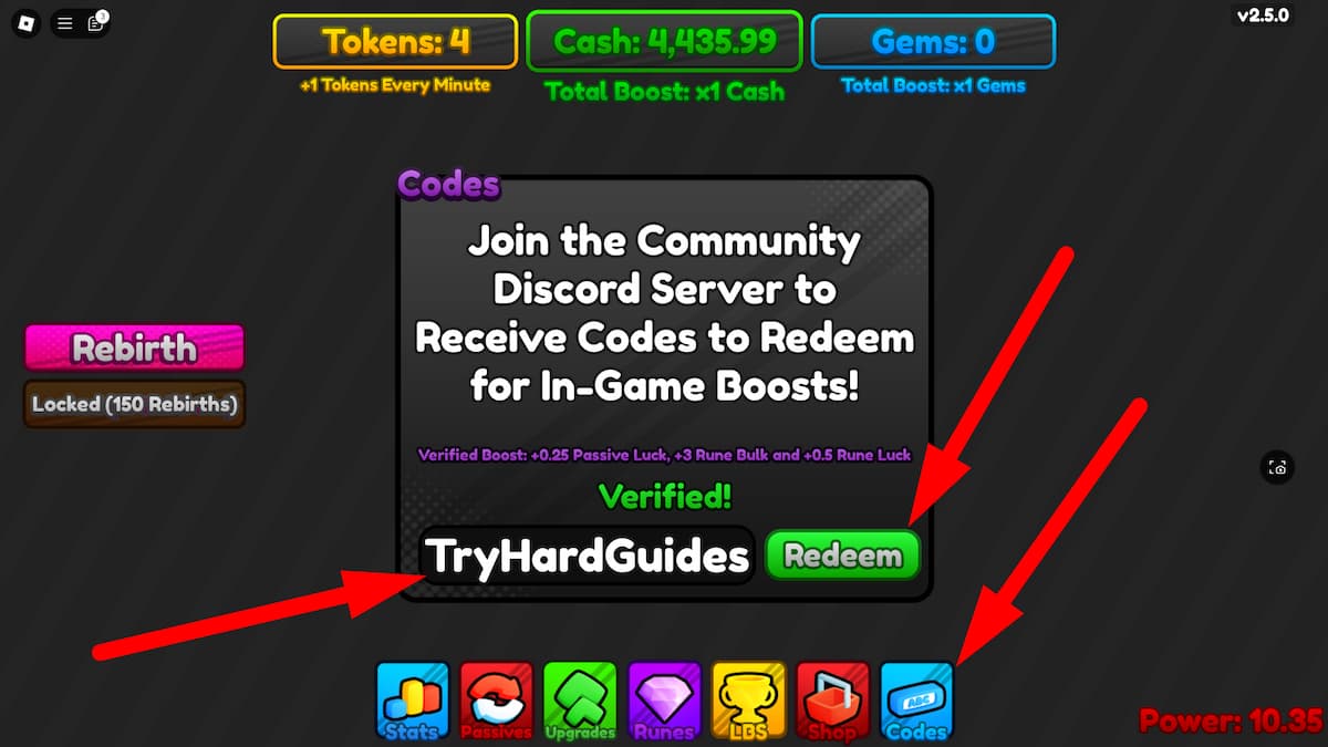 Rune Gui Codes [Update 1.5] (August 2026) - Try Hard Guides