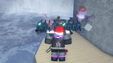 Roblox Fisch Megs Spine Holding Over Head On Sand