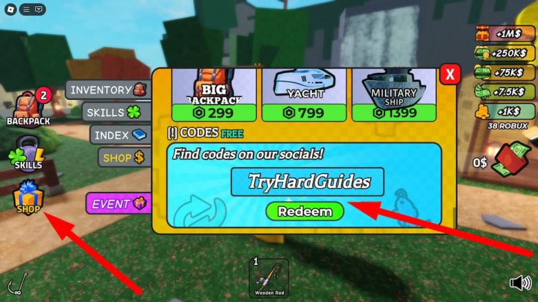 Go Fishing Codes (July 2026) - Try Hard Guides