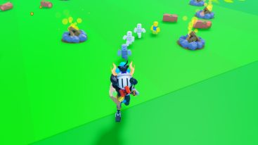 Roblox Noob Merge Army Avatar Wearing Silver Helmet Running With Different Colored Npc Pets Behind On Grass