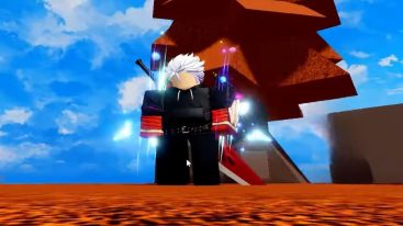 Roblox Verse Piece White Haired Avatar With A Rainbow Haki Effect Around Him