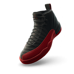 Fortnite Air Jordan 12 'black/varsity Red' Shoes of Cosmetic Set Image