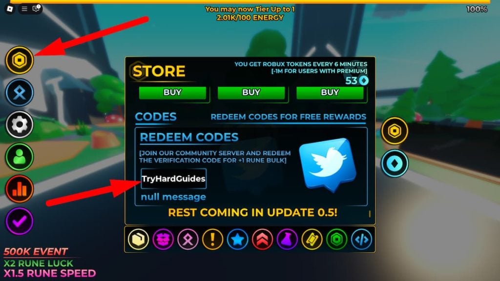 How To Redeem Codes In Ascender Incremental Roblox