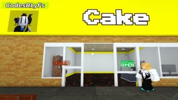 Roblox Arcade Store Simulator Yellow Sign Reading Cake Which Is The Name Of The Arcade Store