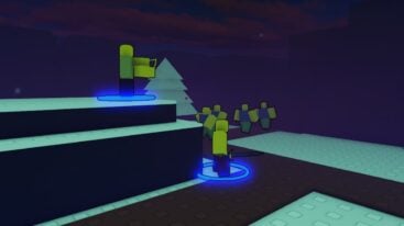 Roblox Block Tales Tower Defense Yellow Units Attacking Other Units On Road