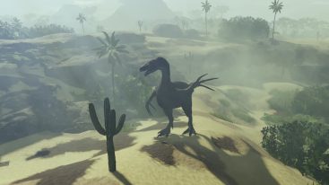 Roblox Chaos Theory A Dinosaur In Desert Near Cactus Swiming Its Claws