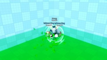 Roblox Floor Race Avatar Wearing Silver Helmet Holding Grey Hammer On Green Floor