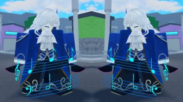 Roblox Heaven Stand Xfrisk Npc Blue Clothes Blue Music Notes