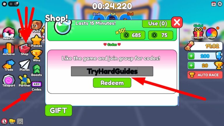 Plane Training Codes [Easter + Event] (March 2026) - Try Hard Guides