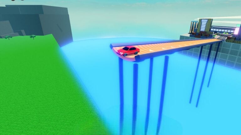 Be A Car Codes June 2026 Try Hard Guides Roblox Be A Car A Red Car Driving Up A Ramp About To Fly Off 768x432 