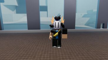 Roblox Limbus Defense Avatar Wearing Silver Helmet Standing Near Windows