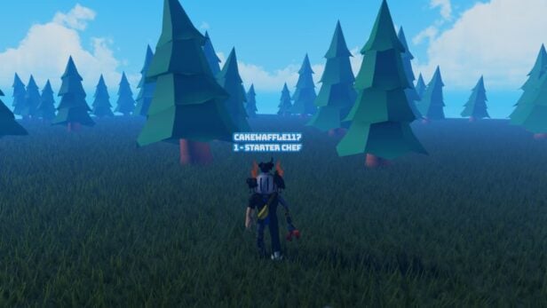 Order Up Codes June 2026 Try Hard Guides Roblox Order Up Avatar Wearing Silver Helmet Standing In Woods Near Trees 616x347 