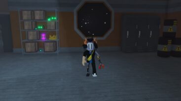 Roblox Repo Tower Defense Avatar Wearing Siilver Helmet Standing Near Window Looking Into Space